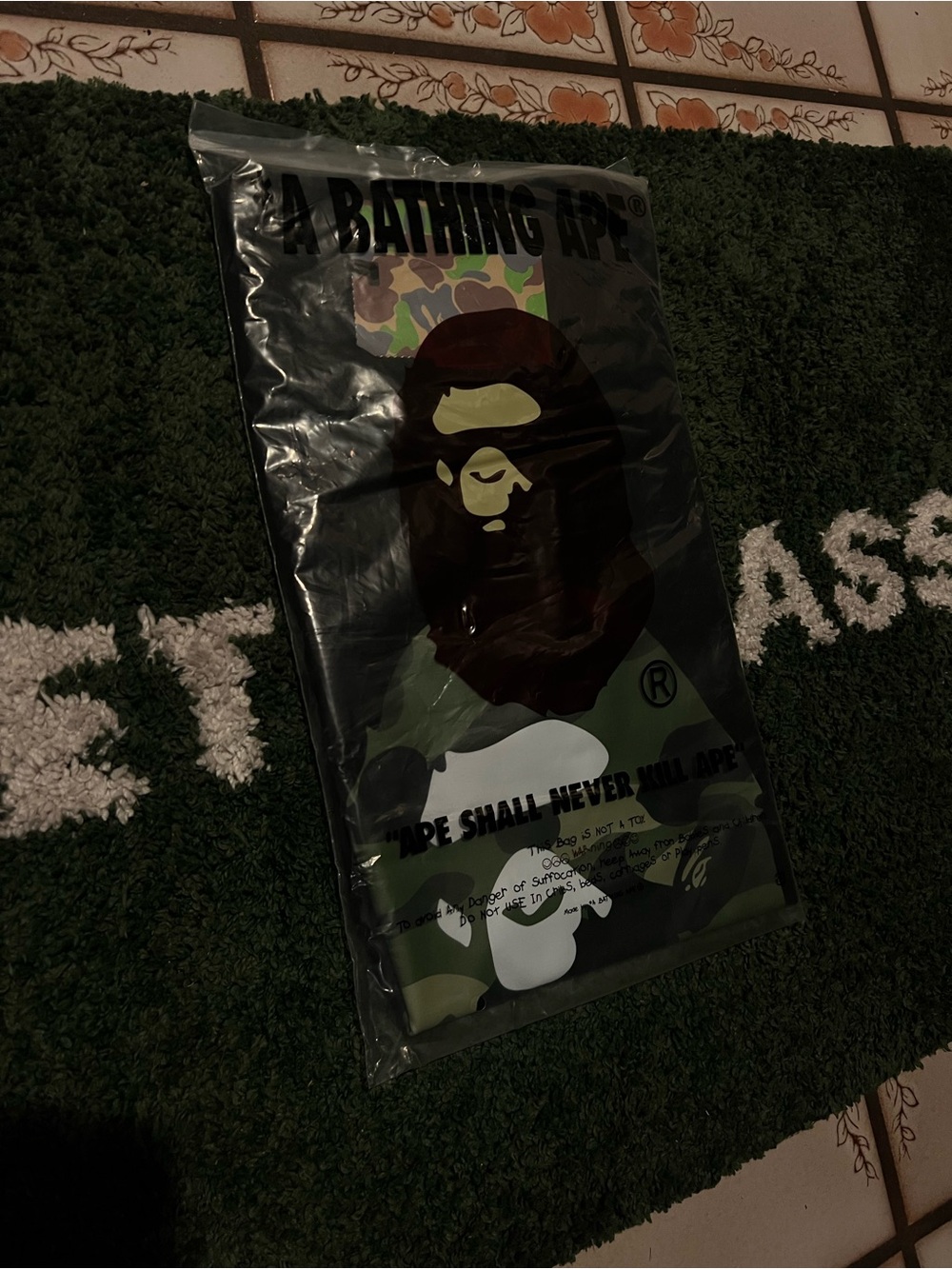 BAPE “A Bathing Ape” Camo/Green Shirt - Picture 6 of 6